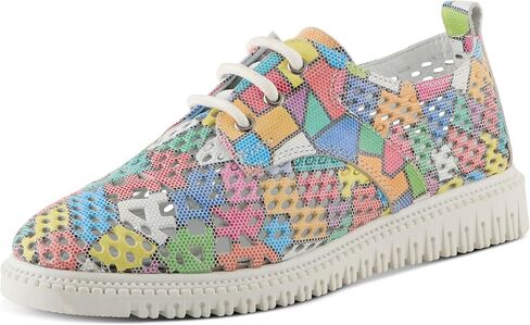 SPRING STEP STEP SPRING WIND'S MULAN LACE-UP SHOEKER-تصميم مثقوب مع النعال القابلة للإزالة in Saudi Arabia