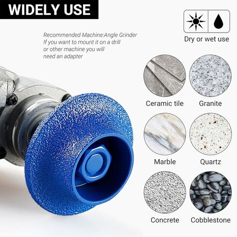 عجلات تشذيب ماسية عجلات تشذيب فرنسية للرخام والجرانيت والبلاط وتشذيب الحجر ومطاحن زاوية التركيب 5/8-11 ملحقات الأدوات in Kuwait