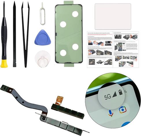 اندماج أخضر لجهاز Galaxy S24 Ultra Flex Cable Ribbon Plansing جزء ، متوافق مع S24ULTRA 5G SM-S928U ، مع مجموعة أدوات ، تعليمات in Kuwait