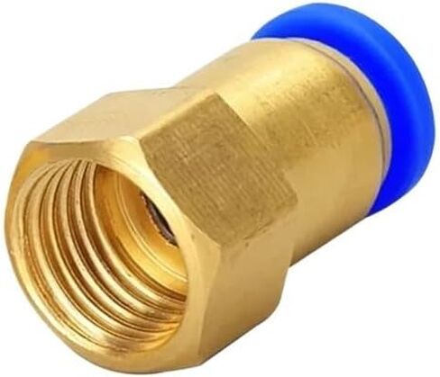 تركيب موصل سريع هوائي PCF 4 6 8 10 12 مم أنبوب خرطوم إلى 1/8 بوصة 3/8 بوصة 1/2 بوصة 1/4 بوصة خيط نحاسي 5 قطع (PCF4-02 (OD4mm-1I4)) in Kuwait