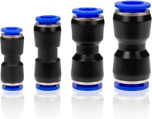 Pneumatic Fittings Connector Hose Fitting Plastic PU PG 4mm 6mm 8mm 10mm 12mm 10Pcs(PG 12-8) in Kuwait