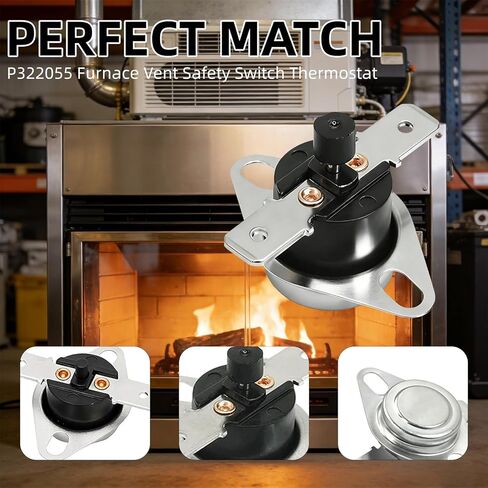 (عبوة من قطعتين) P322055 مفتاح أمان لتنفيس الفرن، منظم الحرارة يناسب أنظمة ويليامز HVAC in Kuwait