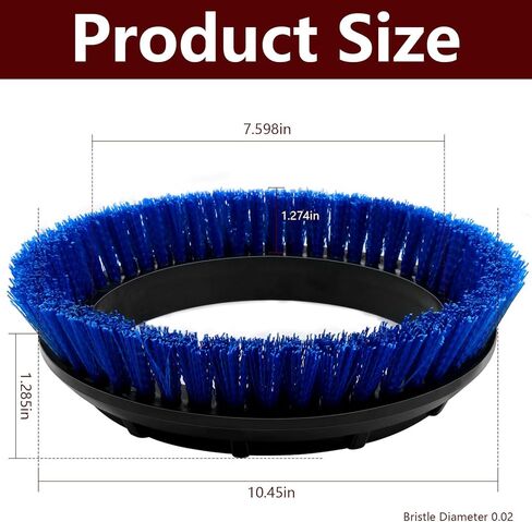 2 Pack 237058 Blue Crimped Polypropylene Scrub Orbiter Brush Replacement for Oreck Commercial ORB550MC, ORB600MW and ORB700MC Orbiter Floor Machines, for Bissell BGEM9000 in Kuwait