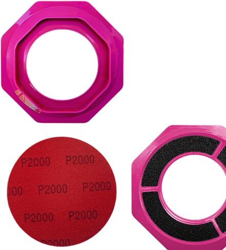 Universal Sanding Pad Holder, Surface Ball Stand, Ball Base, Holder Accessory Made of PP for Maintenance, Pink in Kuwait