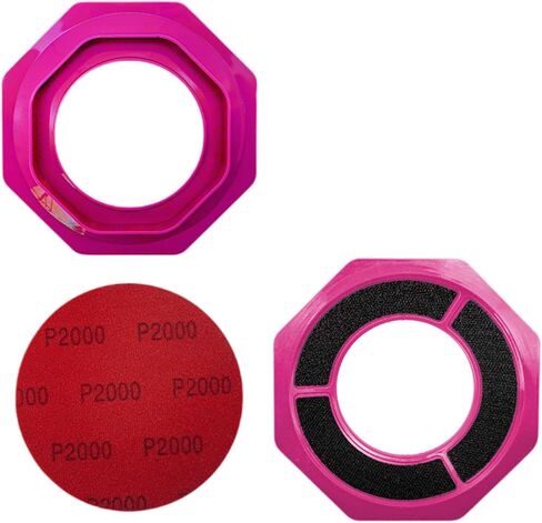 Universal Sanding Pad Holder, Surface Ball Stand, Ball Base, Holder Accessory Made of PP for Maintenance, Pink in Kuwait