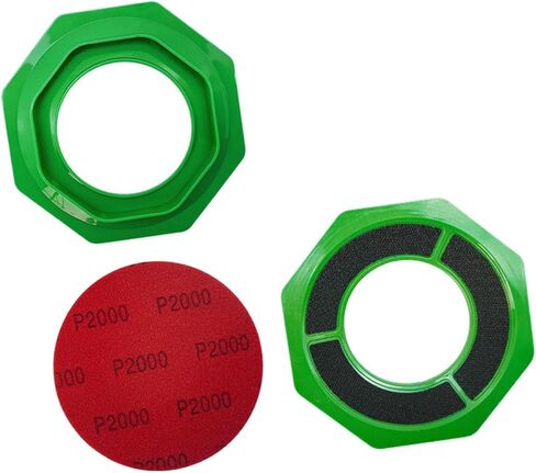 Universal Sanding Pad Holder, Surface Ball Stand, Ball Base, Holder Accessory Made of PP for Maintenance, Green in Kuwait