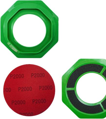 Universal Sanding Pad Holder, Surface Ball Stand, Ball Base, Holder Accessory Made of PP for Maintenance, Green in Kuwait
