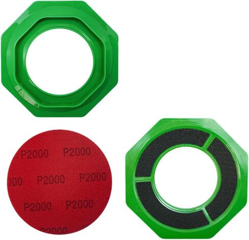 Universal Sanding Pad Holder, Surface Ball Stand, Ball Base, Holder Accessory Made of PP for Maintenance, Green in Kuwait
