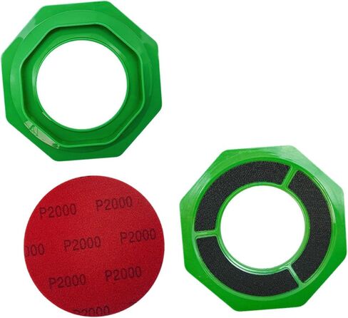Universal Sanding Pad Holder, Surface Ball Stand, Ball Base, Holder Accessory Made of PP for Maintenance, Green in Kuwait