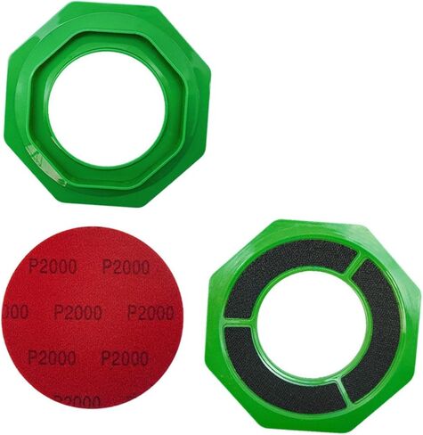 Universal Sanding Pad Holder, Surface Ball Stand, Ball Base, Holder Accessory Made of PP for Maintenance, Green in Kuwait