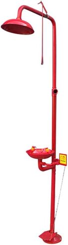 Vertical Eyewash, Easy to Install, Combination Emergency Eyewash Shower, 304 Stainless Steel, for Factory, Laboratory,Style 1 in Kuwait