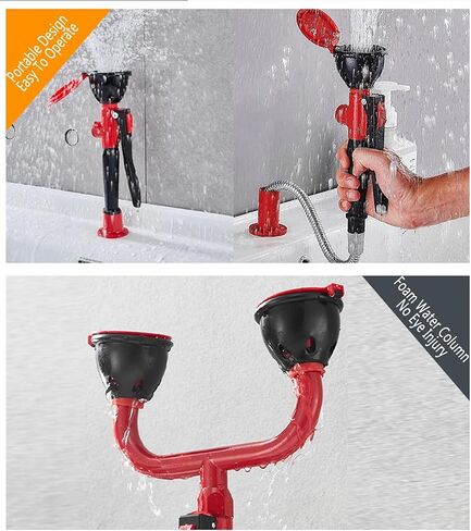 Handheld Eyewash, Mobile Eyewash Faucet Mounted Sink Fittings with Explosion-Proof Tube, Emergency Eyewash for Building Industries Harmful Substances Washin in Kuwait