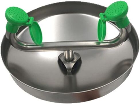 Emergency Eyewash Station Vertical Eyewasher, 304 Stainless Double Nozzle One Second to Open, Easy and Convenient, for Factory, Laboratory in Kuwait