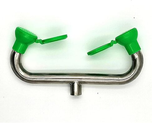 Emergency Eyewash Station Vertical Eyewasher, 304 Stainless Double Nozzle One Second to Open, Easy and Convenient, for Factory, Laboratory in Kuwait