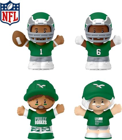 مجموعة إصدار خاص من الدوري الوطني لكرة القدم الأمريكية مرخصة رسميًا من Little People Collector Philadelphia Eagles، السلسلة 2 in Saudi Arabia