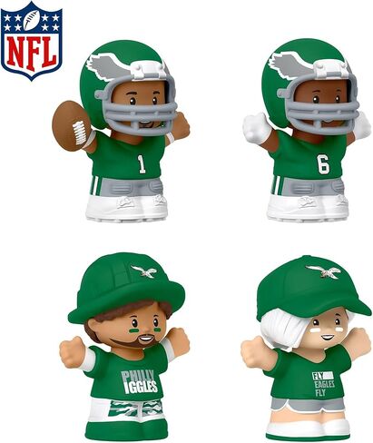 مجموعة إصدار خاص من الدوري الوطني لكرة القدم الأمريكية مرخصة رسميًا من Little People Collector Philadelphia Eagles، السلسلة 2 in Saudi Arabia