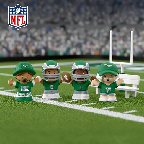 مجموعة إصدار خاص من الدوري الوطني لكرة القدم الأمريكية مرخصة رسميًا من Little People Collector Philadelphia Eagles، السلسلة 2 in Saudi Arabia