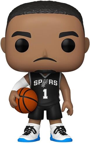 Pop Sports: Victor Wembanyama San Antonio Spurs NBA Basketball Vinyl Figure Bundle with Compatible Funko Box Protector in Saudi Arabia