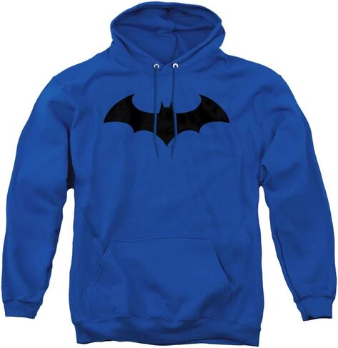 Popfunk Classic Batman Bat Hush Logo Pull-Over Hoodie Sweatshirt in Saudi Arabia