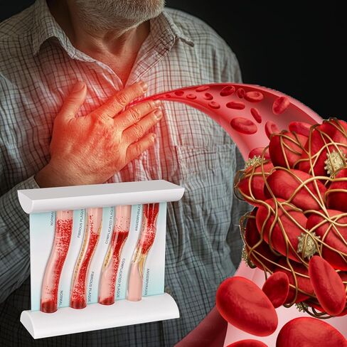 SimCoach Low-Density Lipoprotein LDL Blood Vessel Model for Medical Patient Doctor Teaching, Vascular Demonstration Training Tool, Large Size in Kuwait