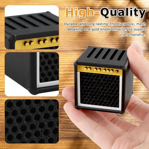 صندوق حامل اختيارات الجيتار، حامل مجداف على شكل مكبر صوت، حامل عرض اختيار الجيتار، للتخزين والعرض، للقيثارات وعازفي القيثارة وعازفي الجيتار، باستثناء المجاذيف in Kuwait