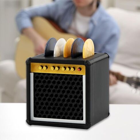 صندوق حامل اختيارات الجيتار، حامل مجداف على شكل مكبر صوت، حامل عرض اختيار الجيتار، للتخزين والعرض، للقيثارات وعازفي القيثارة وعازفي الجيتار، باستثناء المجاذيف in Kuwait