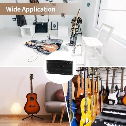 1 Pcs Acrylic Guitar Pick Display Case, 32 Slot Guitar Picks Case with Clear Lid, Guitar Pick Wall Mount Display Case 12.6 x 6.5 x 0.9 in, Black Background in Kuwait