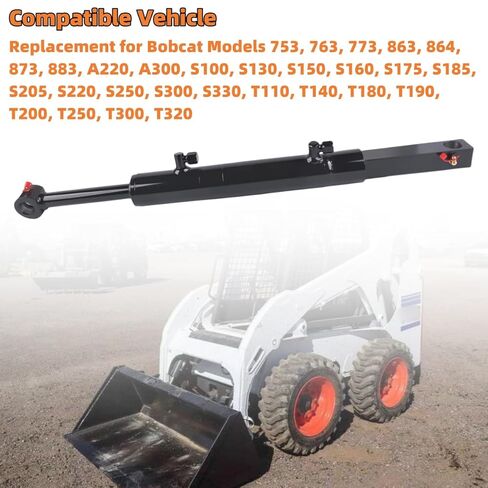 6810611 6805158 Hydraulic Lift Power Quick Tach Cylinder Replacement for Bobcat Models 753 763 773 863 864 873 883 A220 A300 S100 S130 S150 S300 S330 T110 T140 Replace 6810125 7160395 6810350 Mustrod in Saudi Arabia