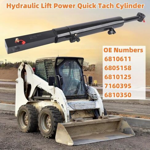 6810611 6805158 Hydraulic Lift Power Quick Tach Cylinder Replacement for Bobcat Models 753 763 773 863 864 873 883 A220 A300 S100 S130 S150 S300 S330 T110 T140 Replace 6810125 7160395 6810350 Mustrod in Saudi Arabia