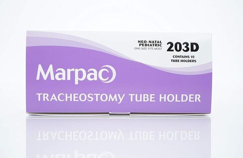 حامل أنبوب فغر القصبة الهوائية من Marpac Incorporated 203D، لحديثي الولادة، والأطفال، مقاس واحد يناسب الجميع، حزمة من 10 in Kuwait