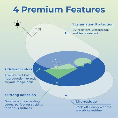 Custom Vinyl Stickers Bulk Order (Min 50 Pcs) - Personalized Business Logo Labels 1" to 10" - Waterproof Die-Cut Decals for Packaging, Laptops & Bottles - Eco-Friendly in Kuwait