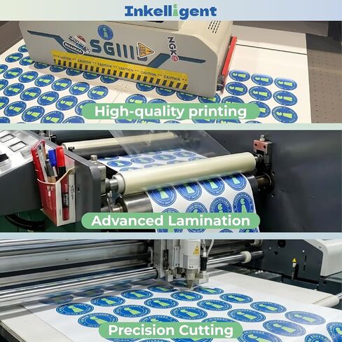 Custom Vinyl Stickers Bulk Order (Min 50 Pcs) - Personalized Business Logo Labels 1" to 10" - Waterproof Die-Cut Decals for Packaging, Laptops & Bottles - Eco-Friendly in Kuwait