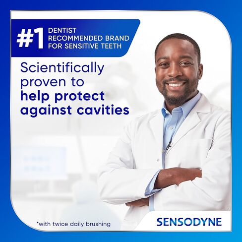 Sensodyne Cavity + Sensitivity Toothpaste, Fluoride Toothpaste for Sensitive Teeth and Cavity Protection, 2.7 oz in Kuwait