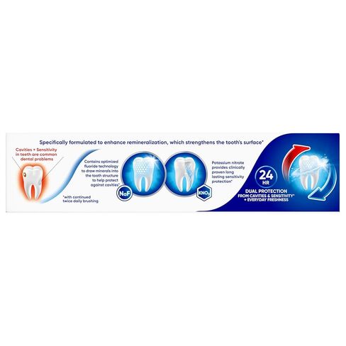 Sensodyne Cavity + Sensitivity Toothpaste, Fluoride Toothpaste for Sensitive Teeth and Cavity Protection, 2.7 oz in Kuwait