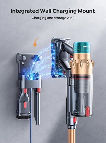 مكنسة كهربائية لاسلكية، 55 كيلو باسكال 650 وات، 70 دقيقة مكانس كهربائية للمنزل مع فرشاة سرير بمحرك، خرطوم مرن، شاشة لمس LED، وضع تلقائي، قائمة بذاتها ومثبتة على الحائط، لأرضية السجاد من شعر الحيوانات الأليفة in Kuwait