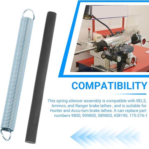 DONFON 4-Pack Ventilated Rotor Spring Silencer Assembly, 9800 Brake Lathe Rotor Silencer Band Compatible with Ammco、Accu-Turn、RELS，Replacement for: 909800, Sb9800, 438190, 175-276-1 in Kuwait
