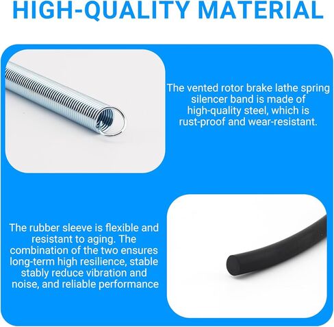 DONFON 4-Pack Ventilated Rotor Spring Silencer Assembly, 9800 Brake Lathe Rotor Silencer Band Compatible with Ammco、Accu-Turn、RELS，Replacement for: 909800, Sb9800, 438190, 175-276-1 in Kuwait