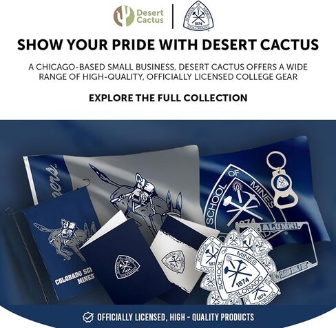 مغناطيس أكريليك لمدرسة كولورادو للمناجم من Desert Cactus 3 عبوات CSM Orediggers تصميم زخرفي مرخص رسميًا (مجموعة المغناطيس A) in Saudi Arabia