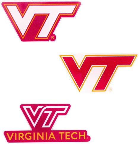 مغناطيس أكريليك من Desert Cactus Virginia Tech مكون من 3 قطع من VT Hokies تصميم زخرفي مرخص رسميًا (مجموعة المغناطيس A) in Saudi Arabia