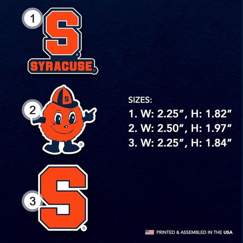 Desert Cactus Syracuse University Acrylic Magnet 3 Pack SU Orange Decorative Design Officially Licensed (Magnet Set A) in Saudi Arabia