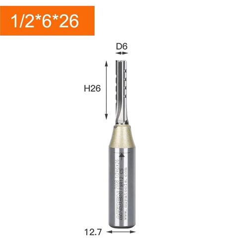 RU Arden 3 Flutes TCT Straight Router Bit 3F Cutting CNC Milling Cutter Carbide Cutter for Wood MDF Multilayer Particle Board(33mm) in Saudi Arabia
