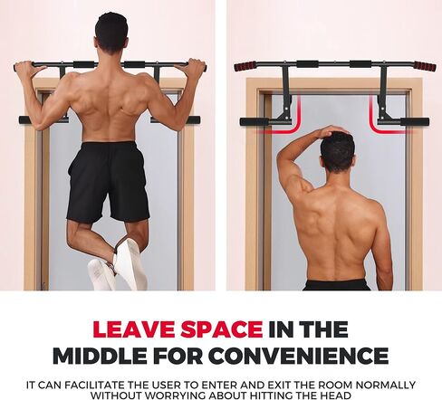 قضيب سحب OneTwoFit مثبت على الحائط مع تصميم أكثر ثباتًا بـ 6 فتحات للاستخدام الداخلي والخارجي، الحد الأقصى للوزن 440 رطلاً OT103 in Kuwait