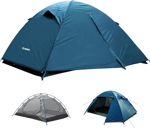 خيمة على الظهر للتخييم 2/3/4 شخص المشي لمسافات طويلة خيمة خفيفة لخيام مقاومة للرياح مقاومة للرياح سهلة الإعداد بابين اثنين in Kuwait