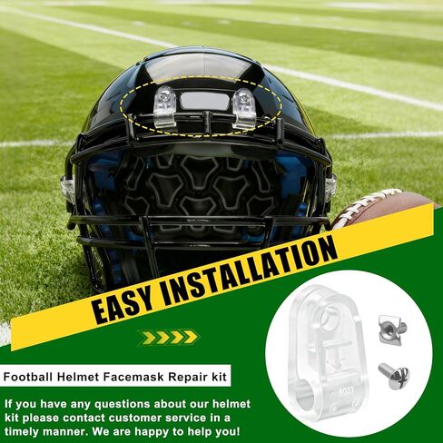 طقم إصلاح قناع الوجه لخوذة كرة القدم مناسب لخوذة Schutt f7 & Riddell الرياضية المتعددة، لخوذة كرة القدم البيسبول/Rydell للشباب، إصلاح خوذة الكرة الناعمة وغيرها in Kuwait