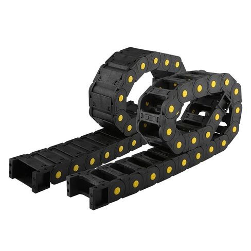 Transmission Cable Drag Chain Nylon 25x57mm 25x38mm 25x50mm 25x77mm 25x103mm Bridge/Full Closed for Machines 1M(100mm,25x57 mm,Bridge) in Kuwait