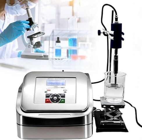 800W Lab Digital Handheld Homogenizer, High-Speed Disperser Emulsifier, Cell Disruptor Mixer with 2M Cable, 1s-99h Timer, 4mm Probe for Efficient Mixing in Kuwait