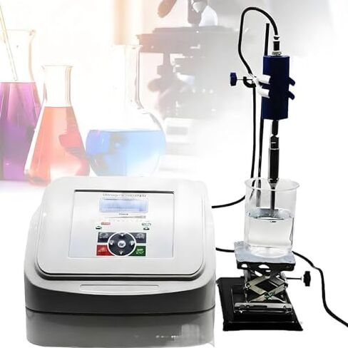 800W High-Speed Homogenizer, Mini Lab Cell Disruptor Mixer, Digital Control Emulsifying Machine, 2M Timer (1s-99h), Includes 2-10mm & 4mm Probes for Laboratory Use in Saudi Arabia