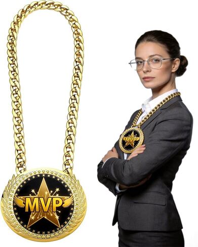 Goat Medal Awards Turnover Chain - Greatest of All Time – 6 Inch Big Gold Champion Necklace for Fantasy Football League Winner Office Party Favors & Top Sales Recognition in Saudi Arabia