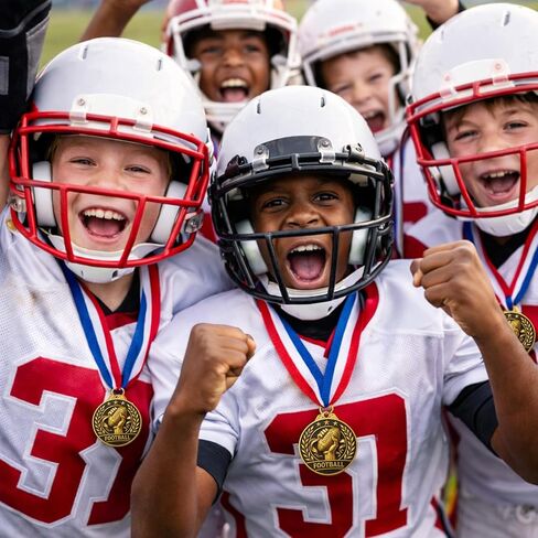 10 عبوات من ميداليات العلم لكرة القدم الذهبية مع أشرطة للرقبة in Kuwait