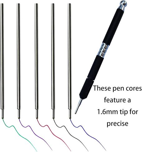 20-Piece Assorted Tattoo Skin Marker Pen Core Set - Professional Surgical Tip Refills for Microblading, Skin Stenciling & Precise Marking | Skin Surfer Stencil Accessories for Tattoo Artists (Red) in Saudi Arabia